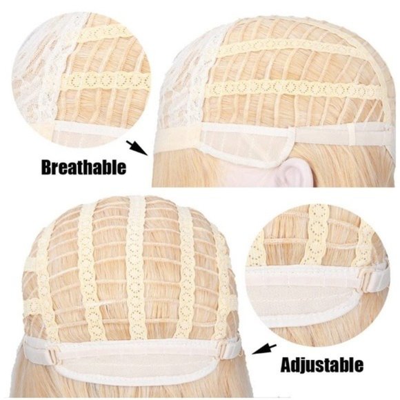 Long Pink  Curly Wigs - Picture 5 of 5